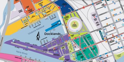 Docklands ਨਕਸ਼ਾ ਮੇਲ੍ਬਰ੍ਨ