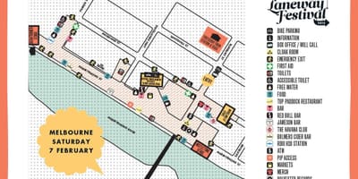 ਨਕਸ਼ਾ ਦੇ ਮੇਲ੍ਬਰ੍ਨ laneways